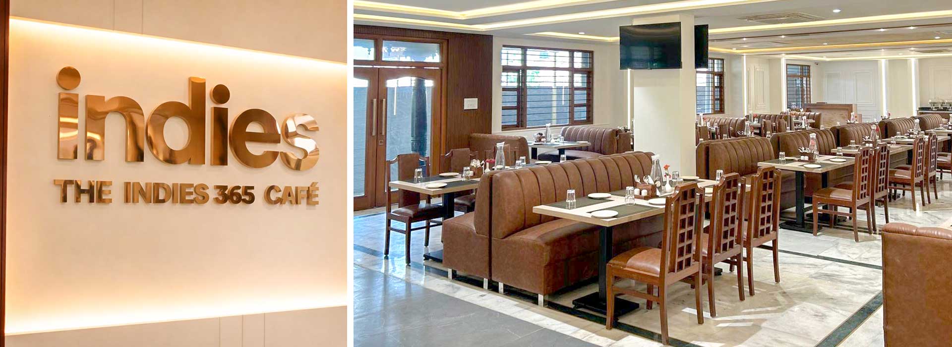 Indies 365 Caf&eacute; &mdash; elegant dining interior