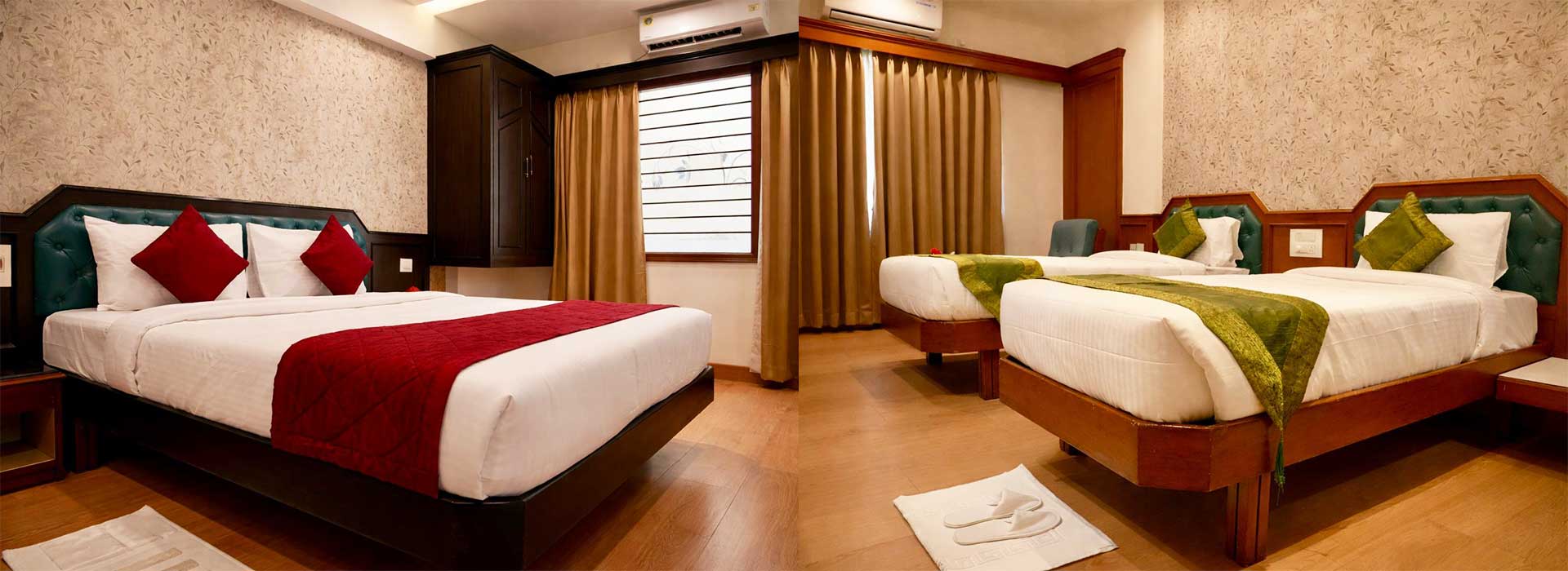 Luxurious hotel room interior